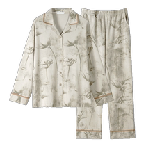 Tongyu pajamas for women Modal cotton spring and autumn long-sleeved home clothes Chinese style can be worn outside loose ladies new suit