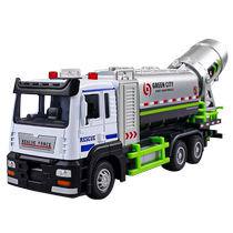 Modèle de voiture Spray Children déversement water truck Truck Toy Alloy Spray Truck Engineering Car Boy Mist Cannon