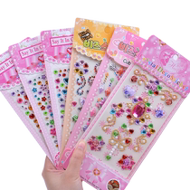 Sticker Children Precious Stones Diamonds Crystal Sticker 3D Cubist Cartoon Paste Girl Princess Reward Handbill Stickler