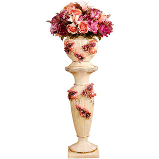 European style roman high-end luxury ceramic flower arrangement ornaments