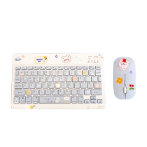 Cute girls wireless Bluetooth tablet keyboard suitable for Apple iPad Huawei matepad Xiaomi Honor mobile phone external silent small mini portable cherry keyboard mouse typing set