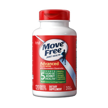 MoveFree Glucosamine Chondroitin MSM ອາຍຸກາງ ແລະ ຜູ້ສູງອາຍຸ ຮ່ວມບຳລຸງຮັກສາ ແກ້ວຂຽວ 120 ແຄບຊູນ ນຳເຂົ້າຈາກສະຫະລັດອາເມລິກາ