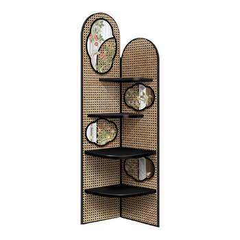 Corner decoration cabinet drawing mirror ornament clip storage cabinet