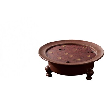 Guihong retro ສາມ-legged ຊາເຊລາມິກຊາໃນຄົວເຮືອນການເກັບຮັກສານ້ໍາແຫ້ງ brewing ຕາຕະລາງຊາຕາຕະລາງດິນເຜົາສີມ່ວງ tray ຊາຂະຫນາດນ້ອຍ tray ຖາດຊາ