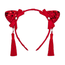 Balabala girls hair accessories New Years hair hoops Chinese style headband accessories tassels cute sweet Hanfu festive accessories