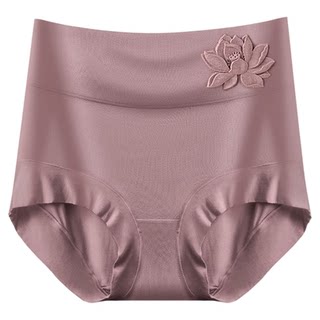 莫代尔女士内裤女抗菌纯棉裆高腰收腹大码中老年胖妈妈三角短裤头