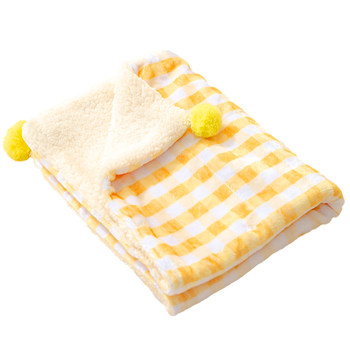 Warm super soft cashmere blanket, giving him exclusive warmth