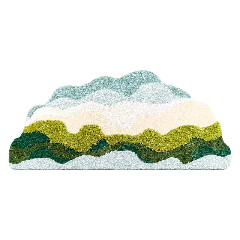 Carpet Girls Bedroom Bedside Rug Irregular Dopamine