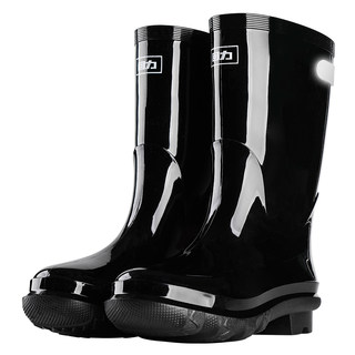 Authentic pull-back rain boots, thickened, wear-resistant, all-season waterproof shoes