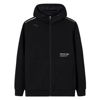 安踏外套男连帽2025新款秋冬加绒夹克卫衣休闲男装旗舰店运动上衣