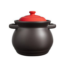 Royalstar Ceramic Casserole Pot for Home Use, High Temperature Resistant, Suitable for Open Flame and Gas Stove, Stew Pot, Clay Pot, Chicken Soup Pot, Sand Pot