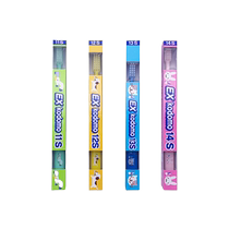 (Self-operated) Japanese Lion EXkodomo 0-12 years old segmented tooth cleaning and gum protection comfortable childrens soft-bristled toothbrush