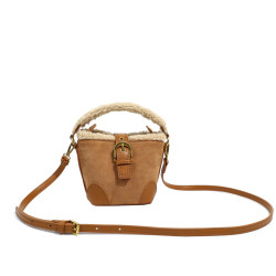 Deyja Coo Bag for Women 2025 Autumn and Winter New Frosted Mini Handbag Plush Single Shoulder Crossbody Bag