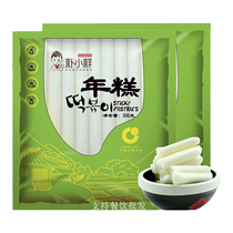 Korean rice cake strips Korean fried rice cake fried chicken hot pot rice cake water mill vacuum bag catering wholesale 1kg
