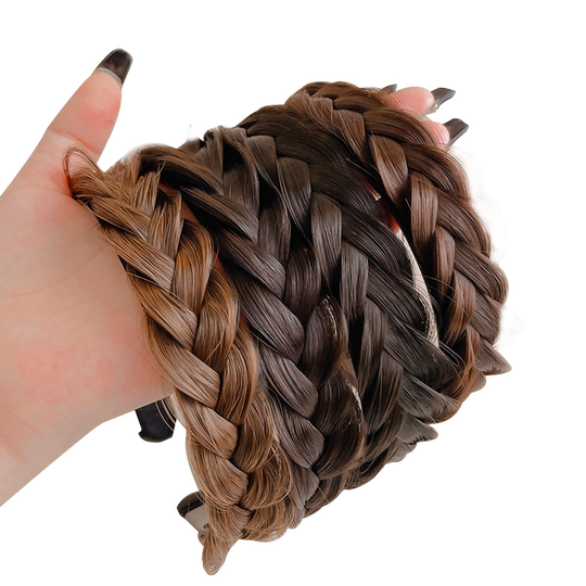 парик с косой из рыбьей кости, повязка на голову, встроенная коса