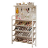 Shoe rack hole board door is strong and durable 2025 popular shoe cabinet door multi-layer small and narrow shoe storage rack behind the door
