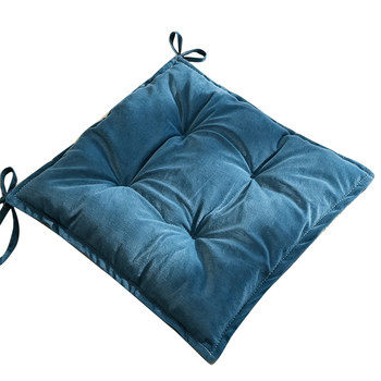 Velvet thickened front and back chair cushions available