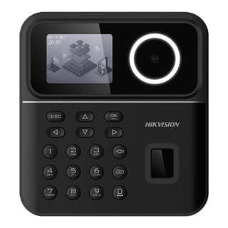 Hikvision Face Fingerprint Attendance Machine Facial Recognition Smart Face Swiping Construction Site Swiping Fingerprint Password Multi-Function Company Employee Sign-In Punch-In Machine