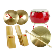 Three and a half props set for childrens performance gongs drums and cymbals full set of gongs annual meeting stage performances gongs and drums instruments