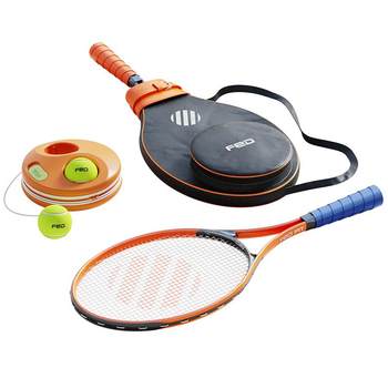 Fed tennis trainer single rebound belt line beginners racket ເດັກ tennis set carbon professional ແທ້ຈິງ