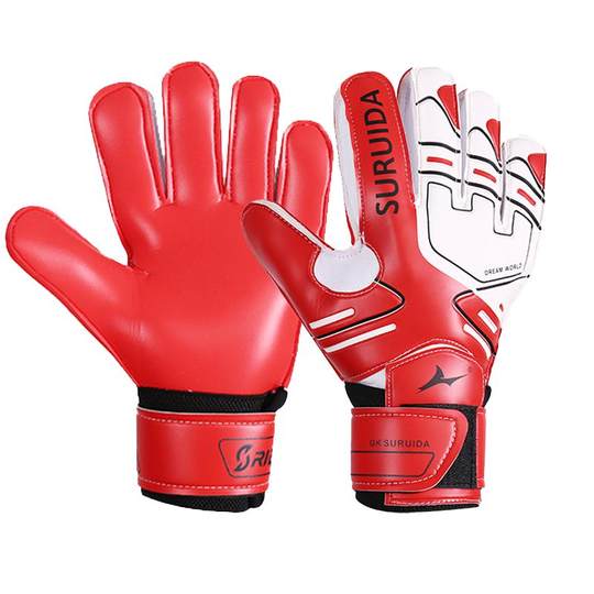 Suruida goalkeeper gloves with anti-slip wear-resistant finger protection
