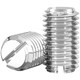 One-line flat end tightening screw