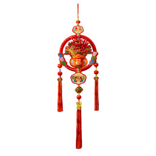 Fortune pendant 2026 new year of the horse spring festival chinese knot pendant living room high-end pendant new year red decoration
