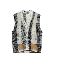 (Same style in the mall) EIN Yan Yuhui Sparkling Tie-Dye V-neck Box Knitted Vest Vest 24 Spring and Summer New Style