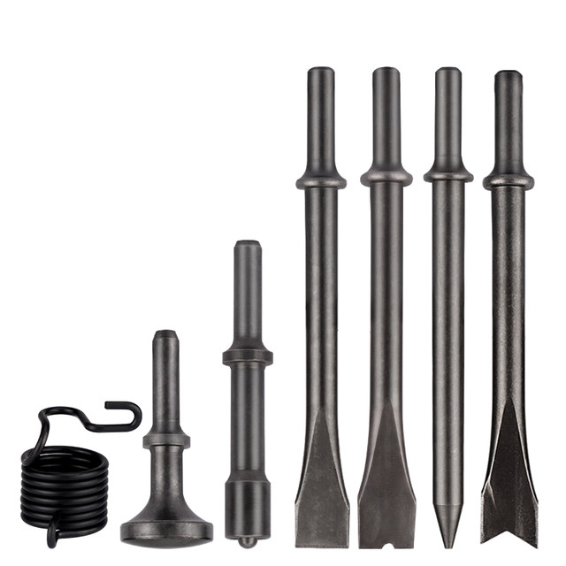 150/190/250 Air shovel pneumatic shovel blade shovel head pneumatic pick tool accessories rust remover round handle V-shaped flat head