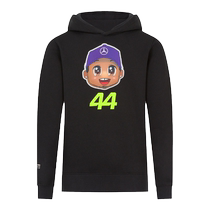 Mercedes AMG Petronas F1 Lewis Hamilton No. 44 Comics Hooded Sweatshirt - Childrens Style