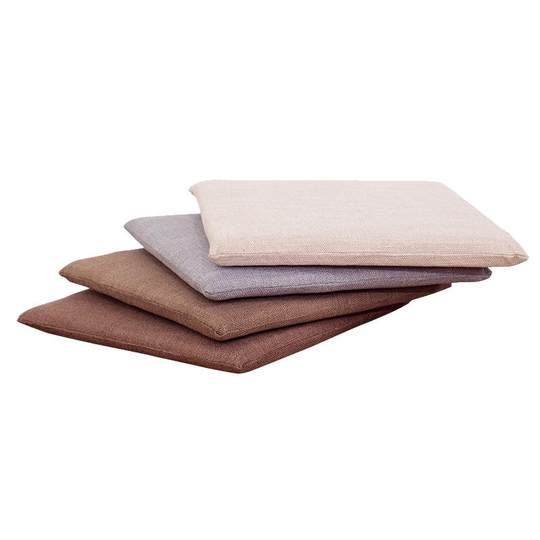 冬季透气亚麻坐垫中式椅垫红木座椅茶椅月牙椅加厚可拆洗餐椅垫子