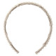 Pearl headband foldable for girls, portable and does not tie the head