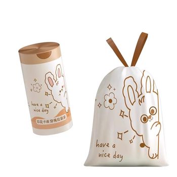 Big roll rich rabbit drawstring garbage bag cartoon storage bag kitchen cleaning bag office student storage bag