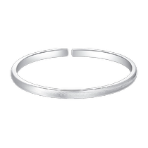 Trendy Acer solid silver bracelet silver jewelry bracelet hand jewelry plain circle cat eye solid CNC open bracelet gift for women