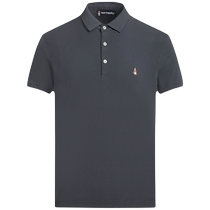 (Same style in the mall) Hush Puppies Mens Short-Sleeved T-Shirt 2024 Summer New Stretch Casual Business POLO Shirt