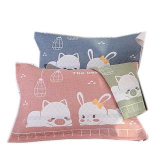 Thick pure cotton pillow cover for couple and adult