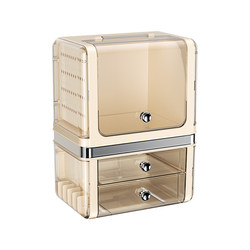 Cosmetic Storage Box, Desktop Drawer-Type High-End Skin Care Product Storage Rack, Dressing Table Jewelry Storage, Makeup Cabinet