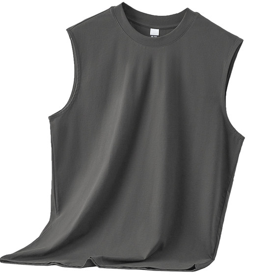 Ice silk cooling liquid ammonia mercerized cotton vest is quick-drying and breathable