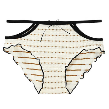 Six rabbits pure cotton crotch sexy high slit underwear for women