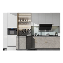 Zhibang Antibacterial Kitchen Cabinets Customized Kitchen Quartz Stone Wardrobe Customized Whole House Modern Simple Home Big Brand Kitchen Clothes