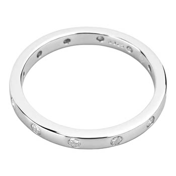 Moissanite 925 silver package set stacking rings for women