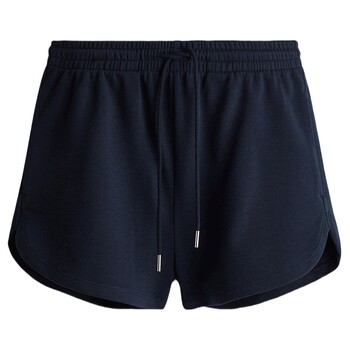ໂສ້ງຂາສັ້ນ hm ຂອງແມ່ຍິງ commuting straight loose plus velvet simple soft drawstring sports shorts 1152096