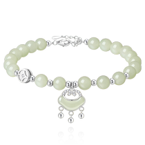 China Gold Treasure Silver Safe Lock Silver Bracelet Womens 2024 New Bracelet Birthday Gift for Girlfriend 1693