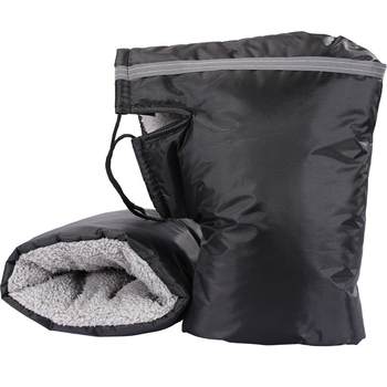 Electric motorcycle gloves winter cotton handlebar cover waterproof thick