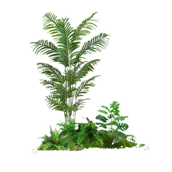 Simulated Green Plants, Artificial Flowers, Landscaping, Flower Troughs, Flower Boxes, High-End Bionic Plants, Balcony Outdoor Landscape Fence Decoration