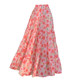 Floral Cake Skirt Printed High Waist A-Line Skirt Summer