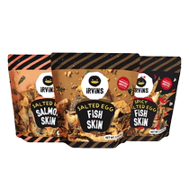 (Shipping from Hong Kong) Singapore specialty IRVINS fish skin salmon gift bag casual ready-to-eat snacks souvenir