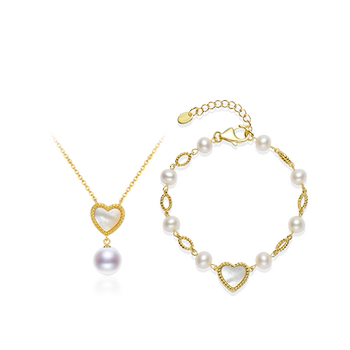 Jingrun s925 silver freshwater pearl round