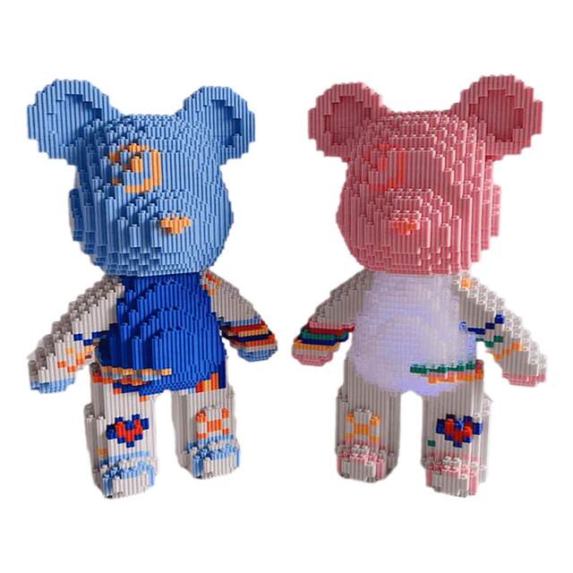 Internet celebrity violent bear handmade building blocks Qianqian