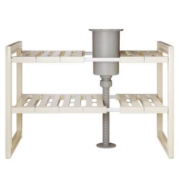 Export japanese retractable kitchen sink storage rack cabinet storage rack pool under cabinet layered rack pot rack